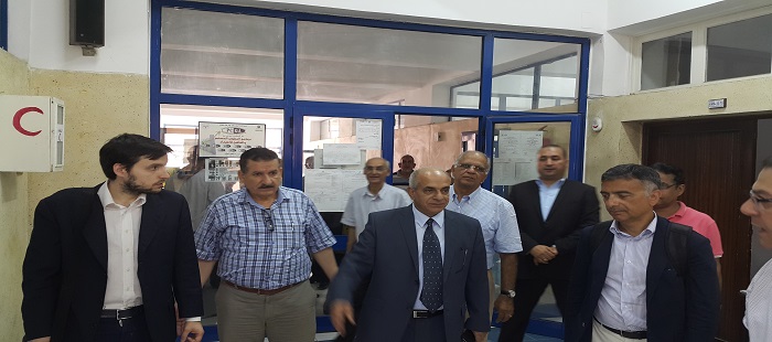 زيارة وفد الاتحاد الأوربي للمعمل المركزي للتربة والأغذية والأعلاف