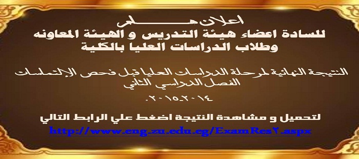 النتيجة النهائية لمرحلة الدراسات العليا قبل فحص الإلتماسات الفصل الدراسي الثاني