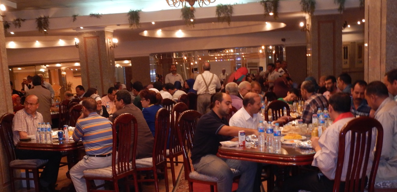 حفل افطار جماعى لكلية الاداب برعاية الاستاذ الدكتور عبدالله عسكر