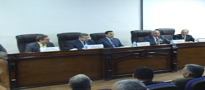 رئيس جامعة الزقازيق يفتتح ندوة عن تحلية المياة بالتناضح العكسى بهندسة الزقازيق بحضور محافظ الشرقية