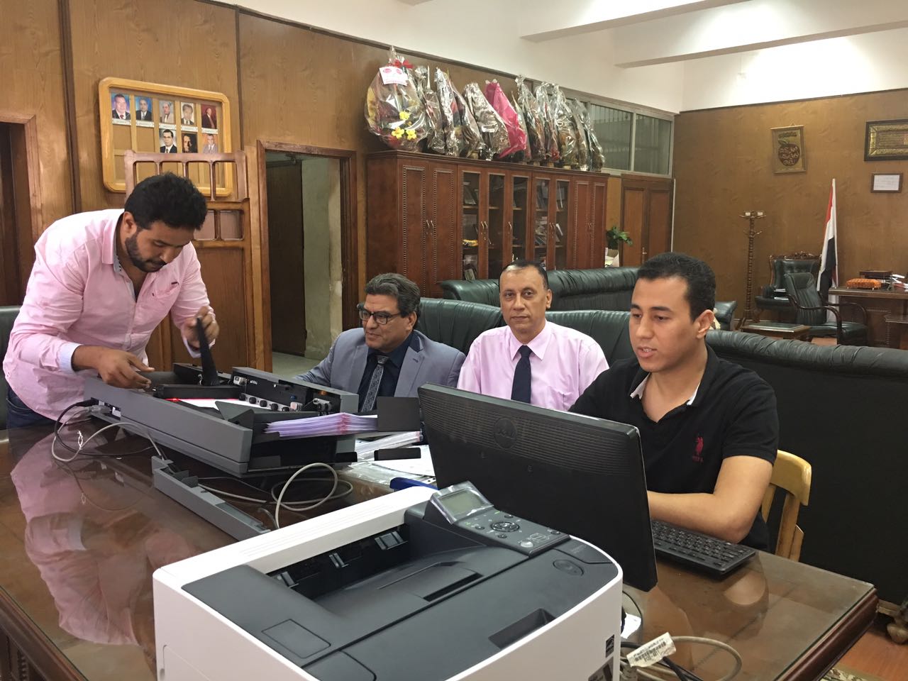 بدء اعمال التصحيح  الالكترونى بكلية الاداب جامعة الزقازيق
