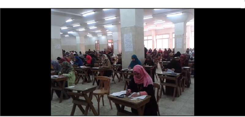 انتظام اعمال الامتحانات بالكلية