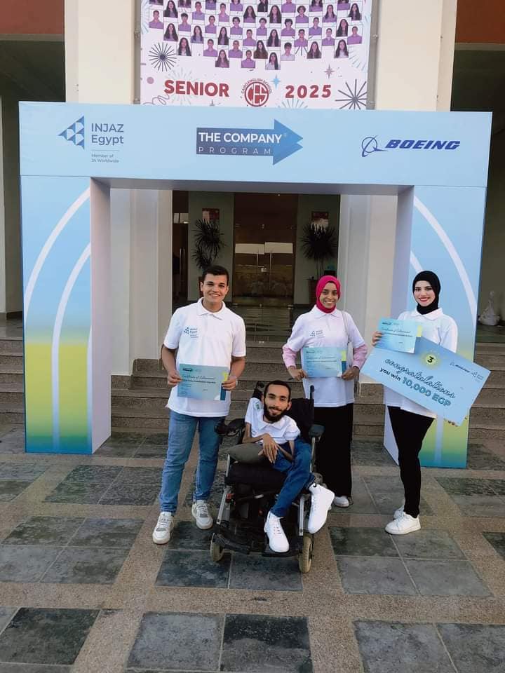 حصد مشروع " “Automated Segregation and Garbage Monitoring من قسم تكنولوجيا المعلومات بالكلية المركز الثالث  في مسابقة إنجاز مصر INGAZ Egypt