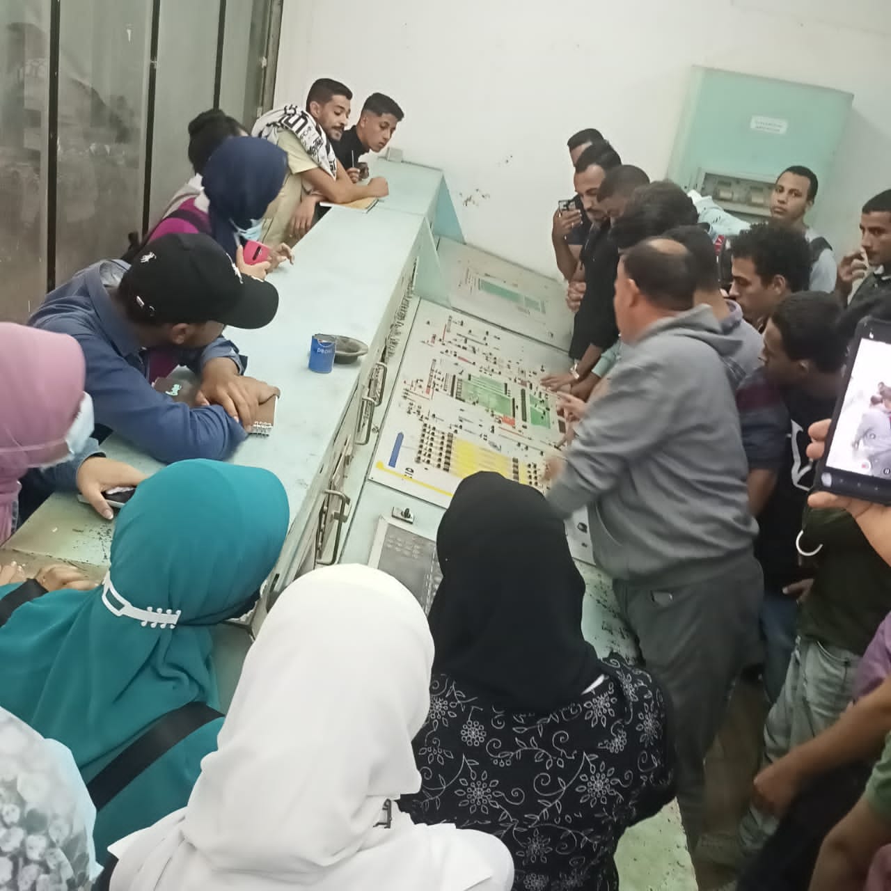 جزء من الجانب التدريبى لطلاب المستوى الثالث
